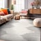 World Rug Gallery Bohemian Stripe Stain Resistant Area Rug 5' x 7' Cream 385CREAM5X7 - alternate 1